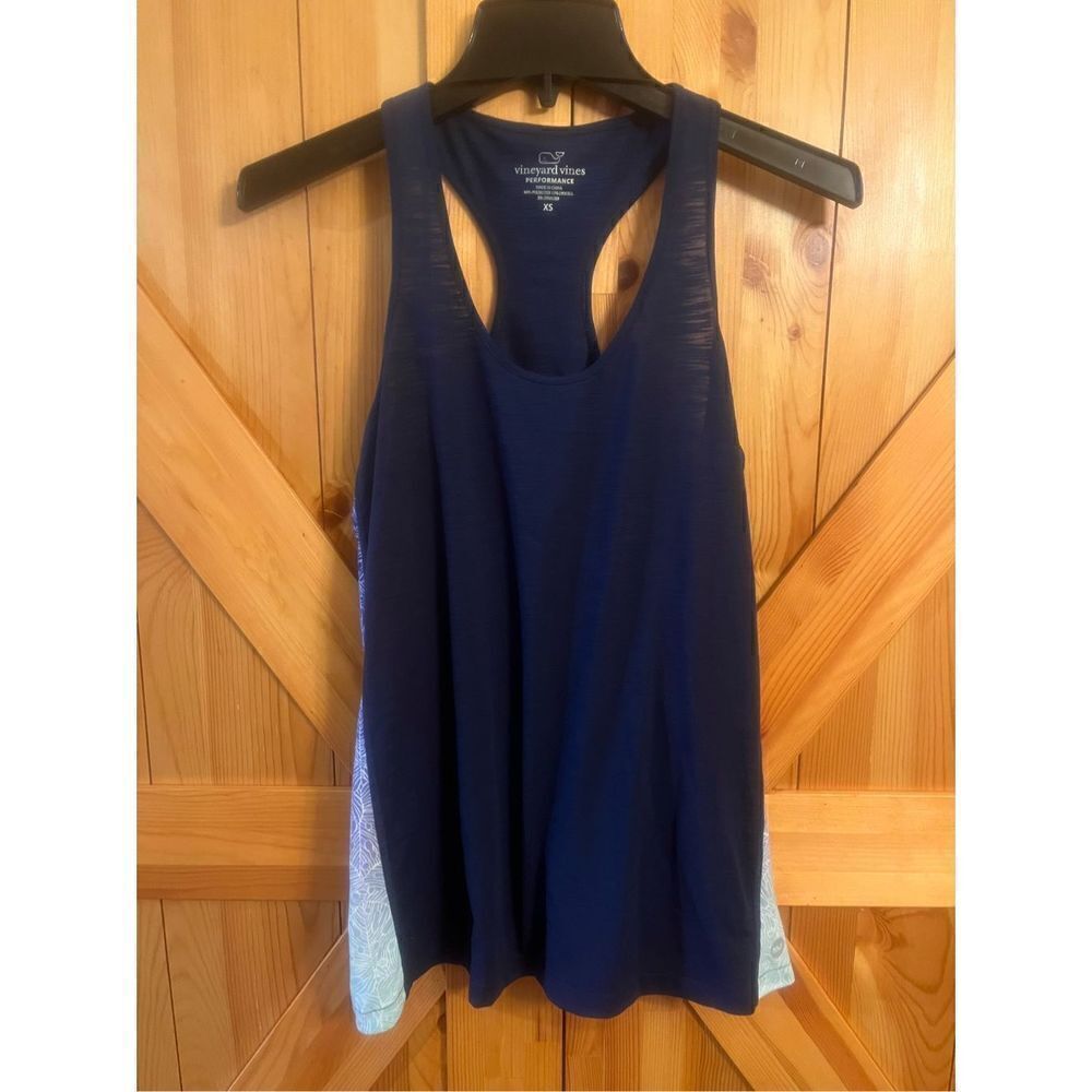 Vineyard Vines Performance Tank Top Racerback Size XS (2975) Navy